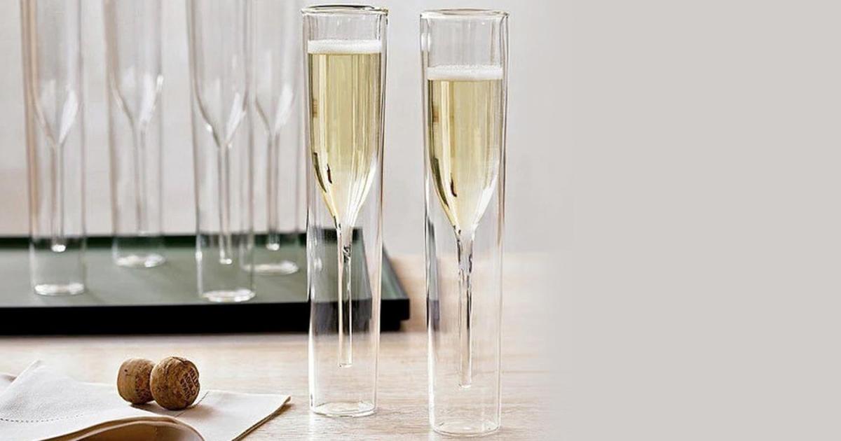 Le Verre À Champagne Inside Out - Élégant, Inhabituel Et Extraordinairement Stylé!