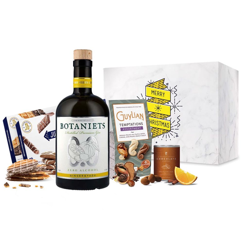 Botaniets non-alcoholic Ginger-Yuzu Gin Sweet Temptations Prestige Set