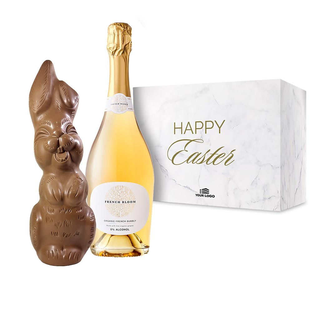 Easter Bunny & French Bloom NA Sparkling Wine Gift Box