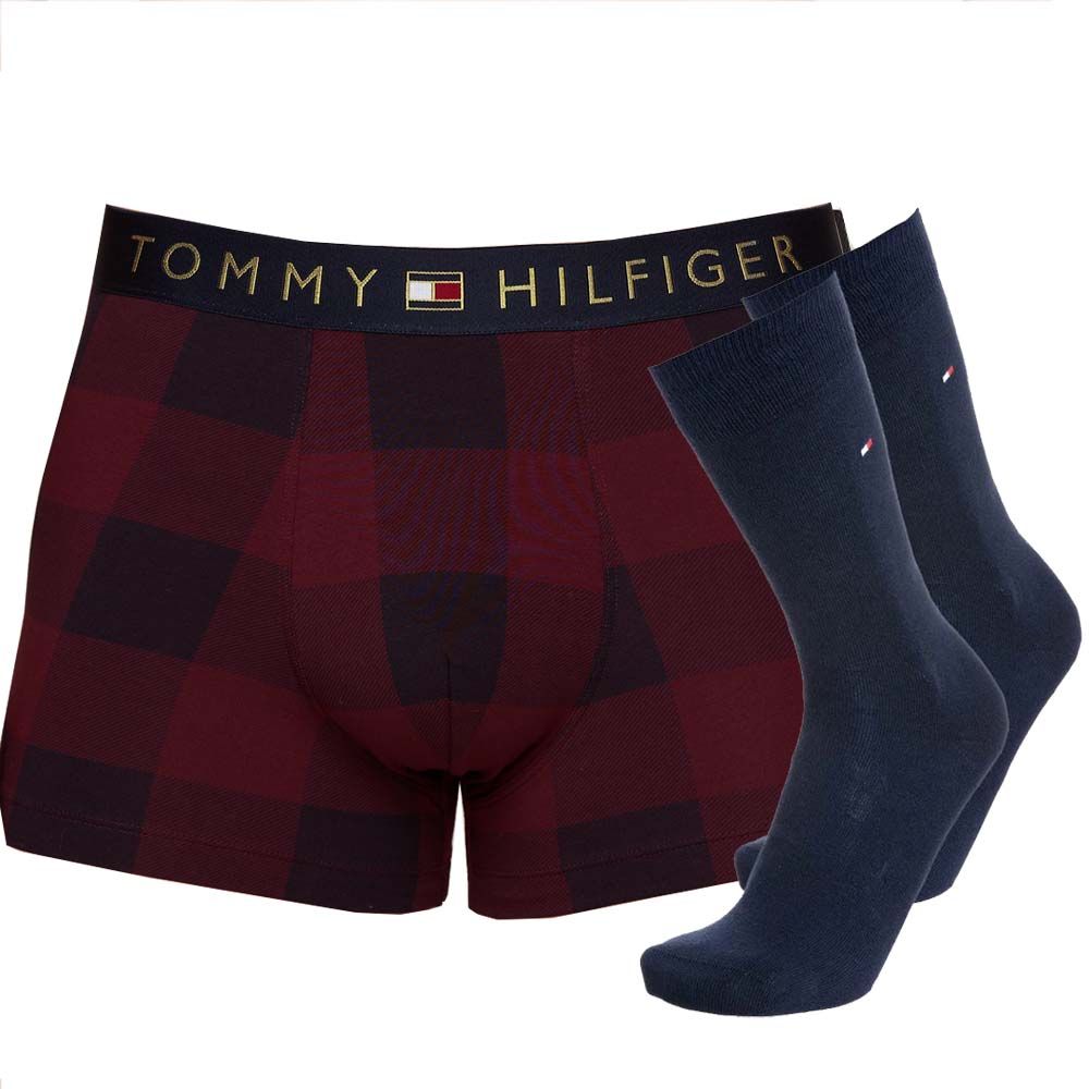 TRUNK PRINT & SOCK SET RED WB