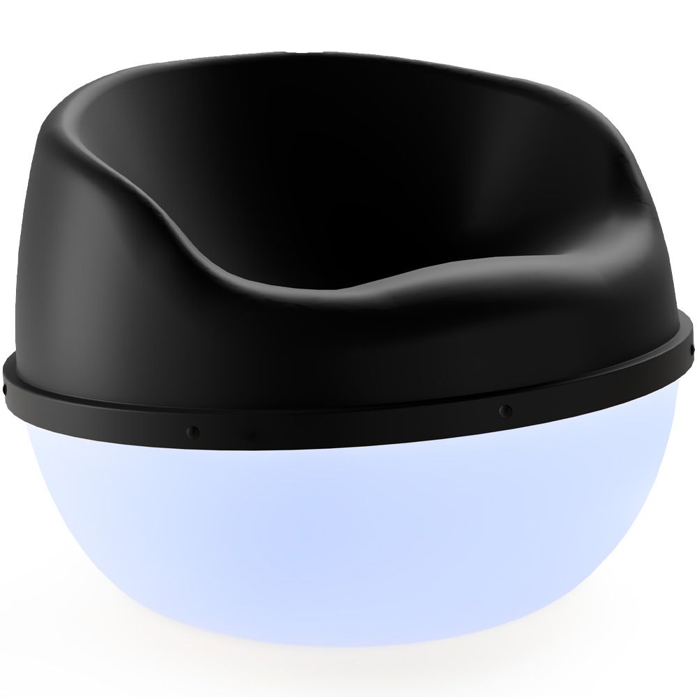 Valiente Canapé Club Semi LED - Noir