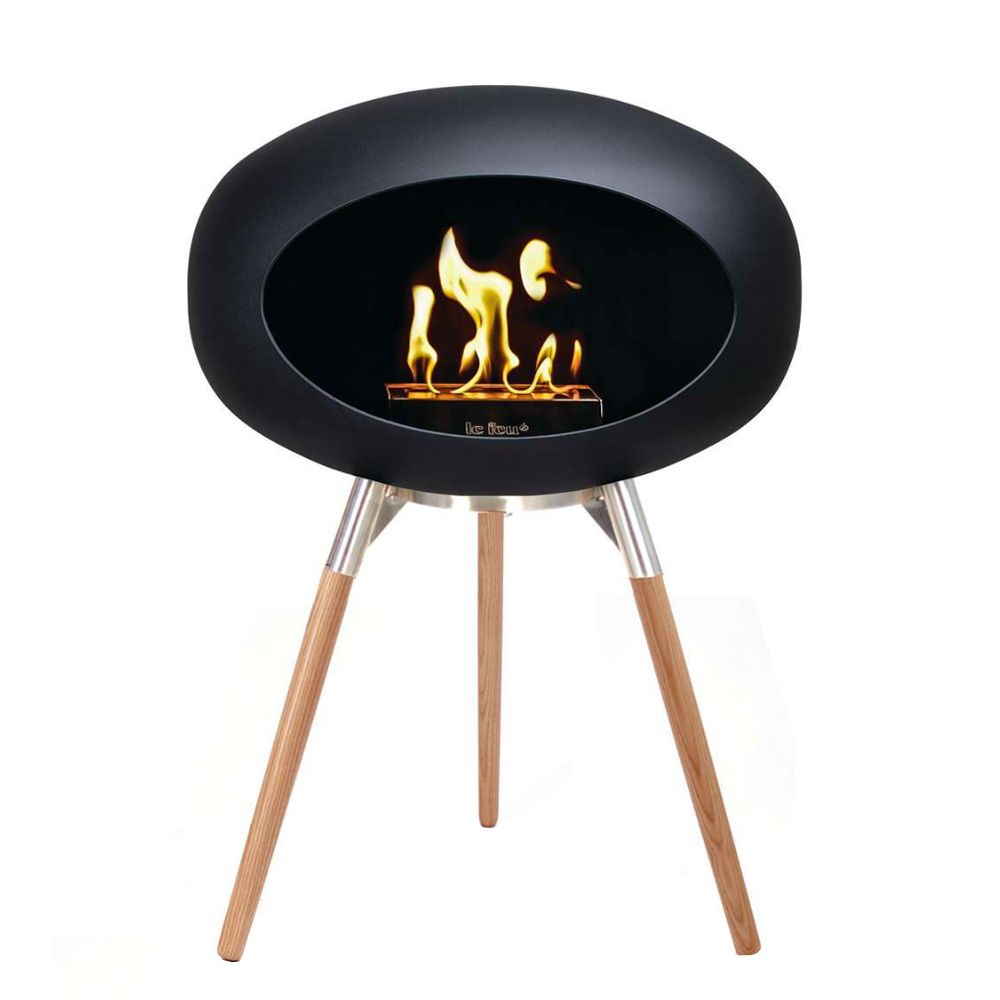Le Feu Bio Fireplace Ground Wood Low - Soaptreated Oak