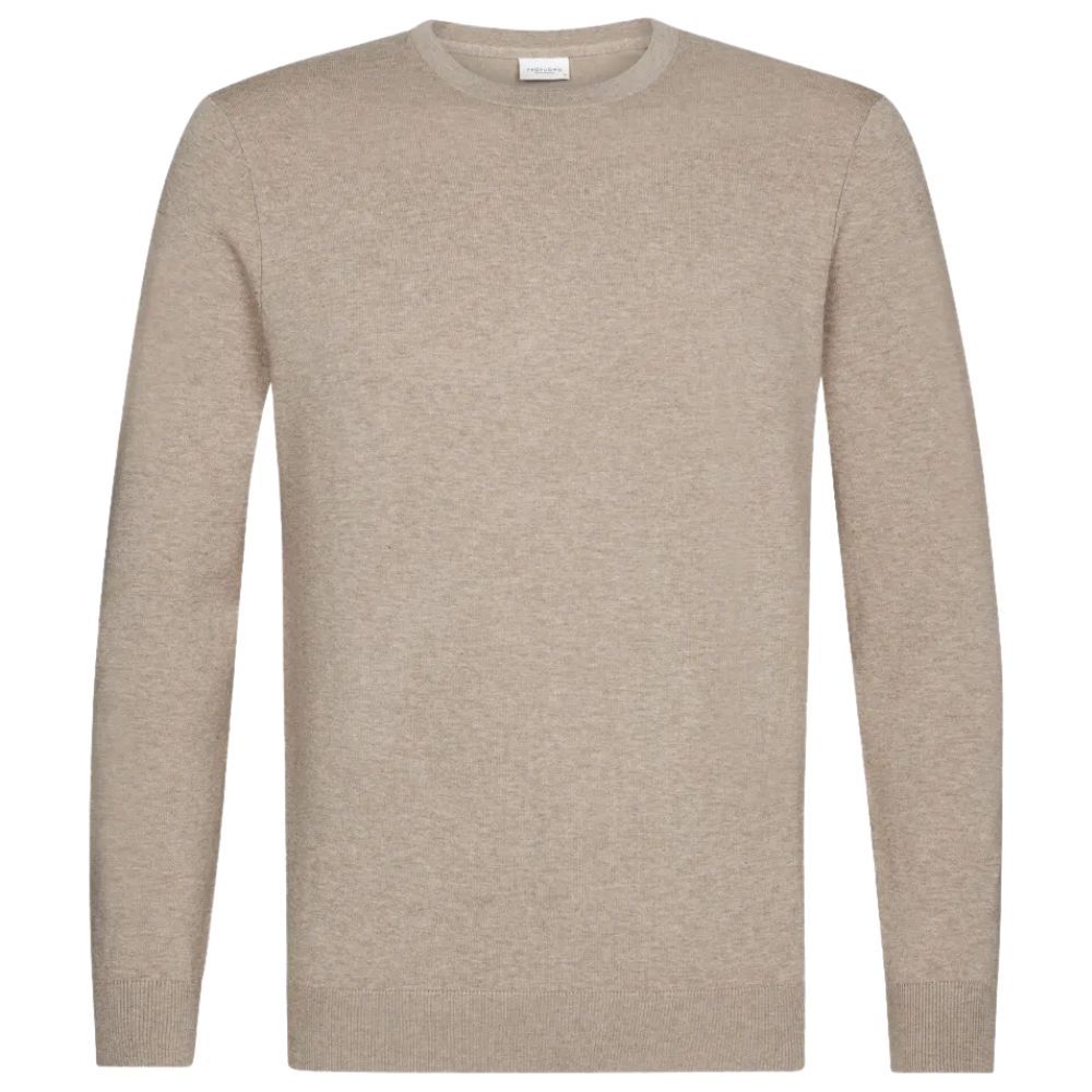 Profuomo Luxury Basic Pullover - Beige