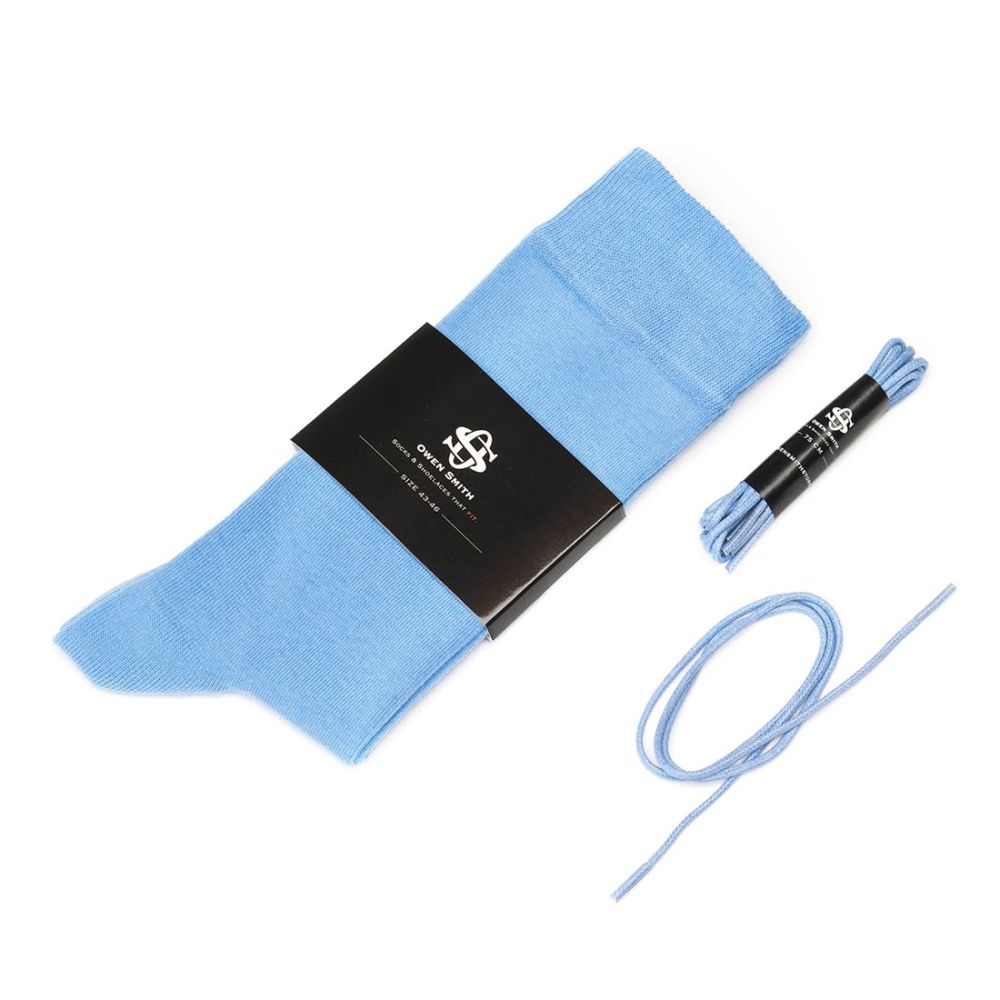 Owen Smith Socks & Laces Set Light Blue