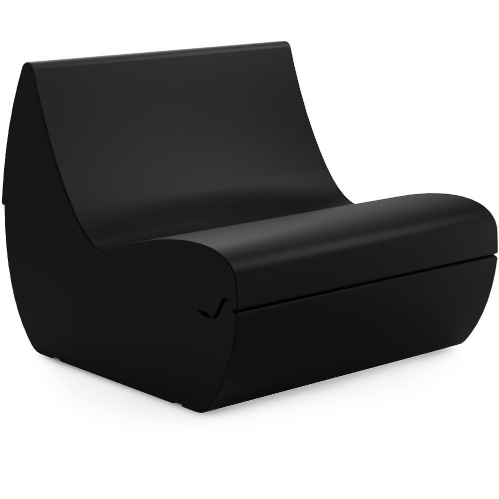 Valiente Straight Sofa - Schwarz
