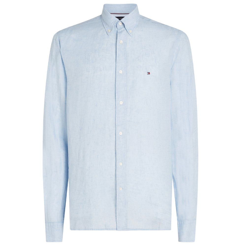 Tommy Hilfiger Linen Shirt - Light Blue