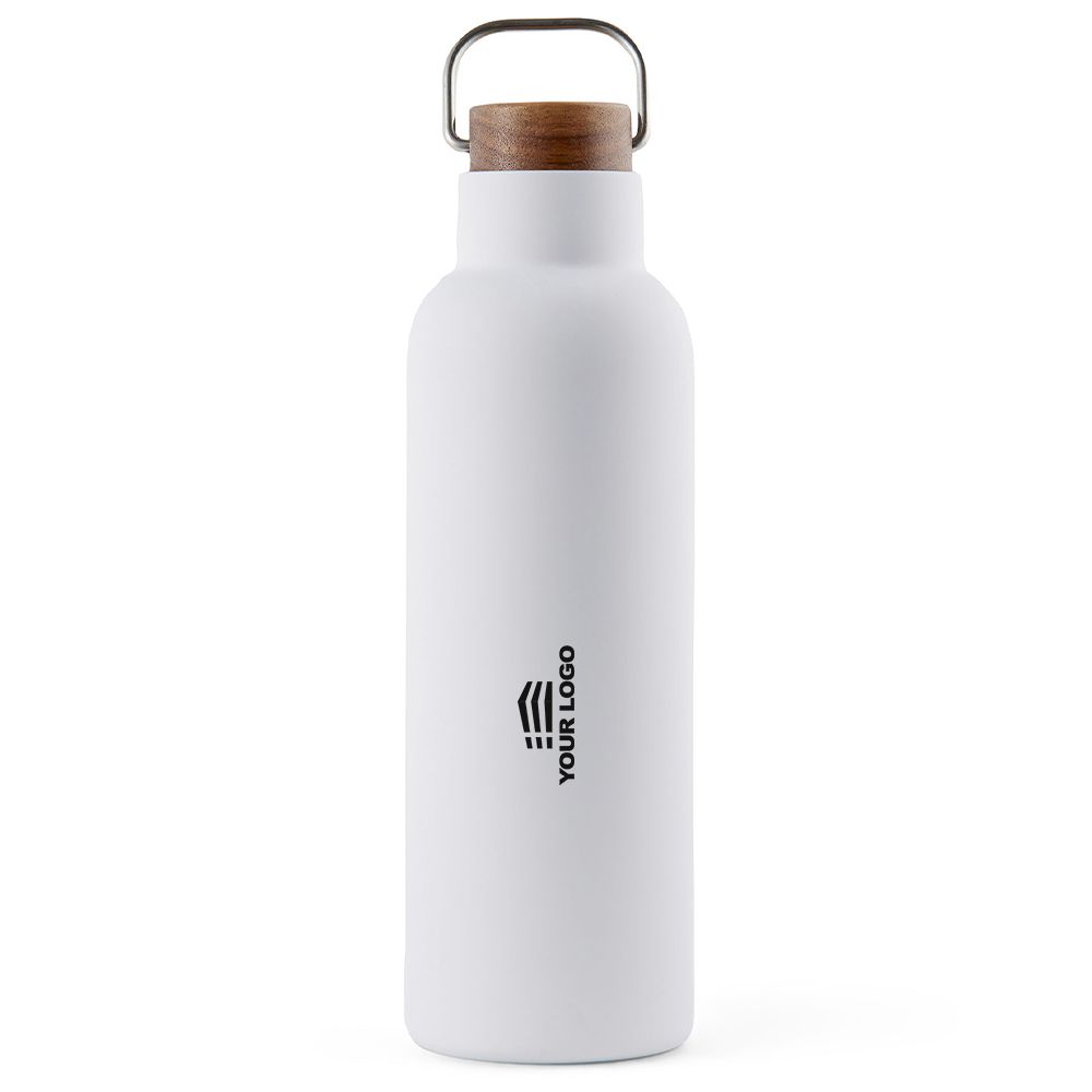 Personalised Ciro Recycled Vacuum Bottle 800ml - White