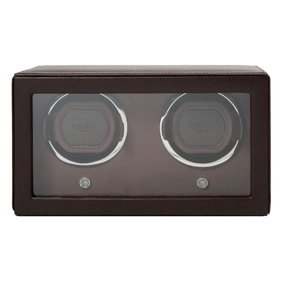 WOLF Cub Double Watch Winder - Brown