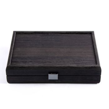 Manopoulos Playing Cards Case - Black Wood