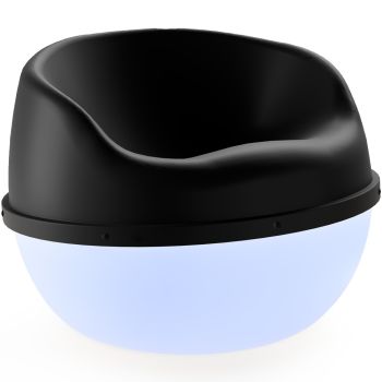 Valiente Club Sofa Semi LED - Black