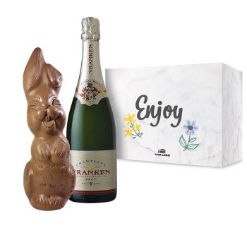 Boîte Cadeau Lapin de Pâques & Vranken Champagne