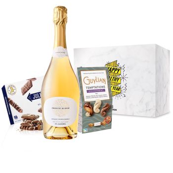 French Bloom 'Le Blanc' non-alcoholic Sparkling Sweet Temptations Set