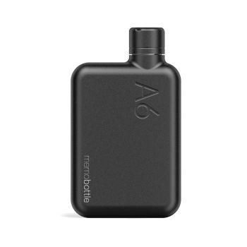 Memobottle Stainless Steel A6 - Zwart