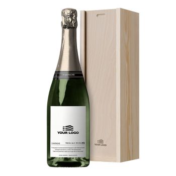 Gepersonaliseerde Champagne Houten Pensioen Box
