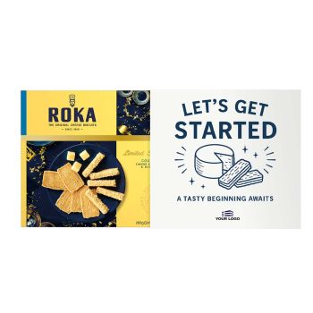 Roka Collectie Crispies & Sticks Gouda Kaas Onboarding Geschenkdoos