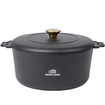 Gepersonaliseerde Monte Heritage Cocotte 5.5 Liter - Zwart