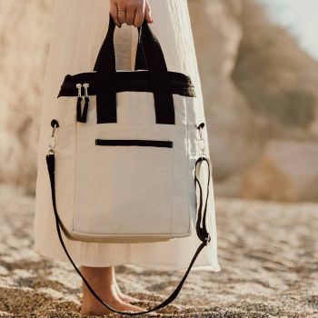 Gepersonaliseerde Volonne Gerecyclede Cooler Totebag - Off White