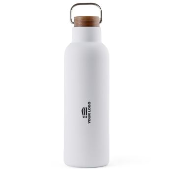 Gepersonaliseerde Ciro Gerecyclede Vacuümfles 800 ml - Wit