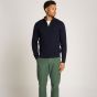 Tommy Hilfiger Classic Cable Zip Sweater - Blue