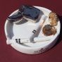 The Rolling And The Stoned Silver Flip Lighter Ashtray
