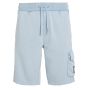Calvin Klein Logo Badge Washed Jogging Short - Light Blue