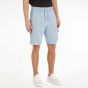 Calvin Klein Logo Badge Washed Jogging Short - Light Blue