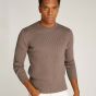 Calvin Klein Geribde Pullover - Bruin