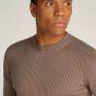 Calvin Klein Ribbed Pullover - Brown