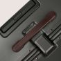 Large check in luggage Grey/Chocolate