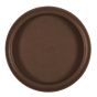 Leather dice board in brown