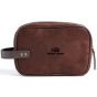 Personalised Hunton Toiletry Bag - Brown