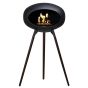 Le Feu Bio Fireplace Black Ground High Black Legs