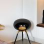 Le Feu Bio Fireplace Ground Wood Low Rosé Gold - Black Oak