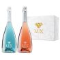 Lux Duo Rosa & Ice Blue Sparkling Wine Gift Box