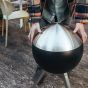 Höfats Moon 45 Fire Basket With Low Stand