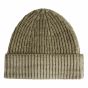 Profuomo - Bonnet Tricoté en Laine et Cachemire - Vert