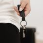 Personalised Orbitkey Loop Keychain - Black