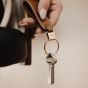 Personalised Orbitkey Loop Keychain - Caramel