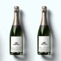 Gepersonaliseerde Champagne Houten Verjaardag Box