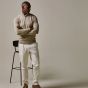 Profuomo Luxury Basic Pullover Half Zip - Beige