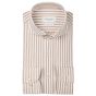 Profuomo Striped Japanese Knitted Shirt - Beige