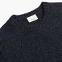 Profuomo Boiled Woolen Crewneck Pullover - Navy