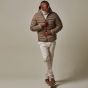 Profuomo wendbare Bomberjacke aus Ecodown - Taupe
