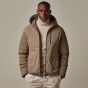 Profuomo wendbare Bomberjacke aus Ecodown - Taupe
