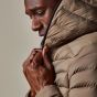 Profuomo wendbare Bomberjacke aus Ecodown - Taupe
