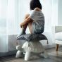 Qeeboo Turtle Carry Pouf - White