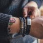 Steel & Barnett The lake bracelet - black denim