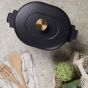 Personalisierte Monte Heritage Cocotte 4 Liter - Schwarz