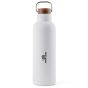Personalised Ciro Recycled Vacuum Bottle 800ml - White
