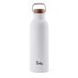 Personalised Ciro Recycled Vacuum Bottle 800ml - White